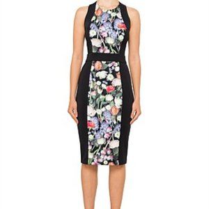 Ted Baker London Dress Akva Kensington Floral Bodycon Knee Length